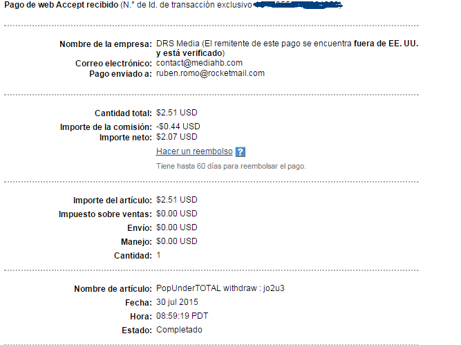 popundertotal payment proof