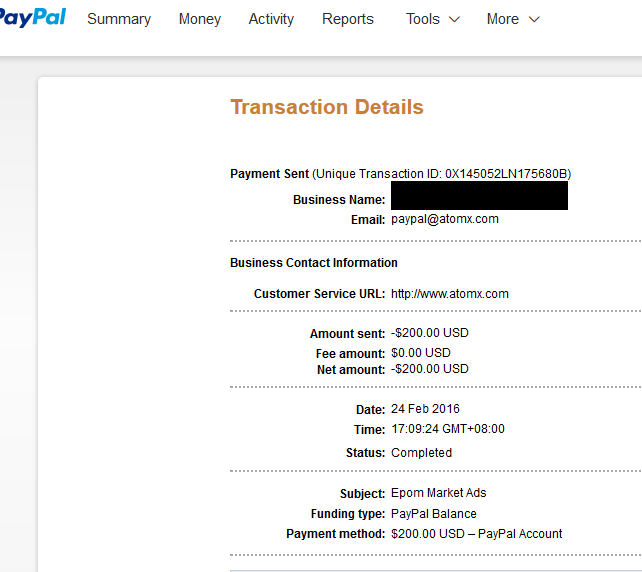 Epom Market Payment Proof